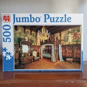 Jumbo 500-piece Jigsaw Puzzle | Inside Neuschwanstein Castle | (INCOMPLETE)